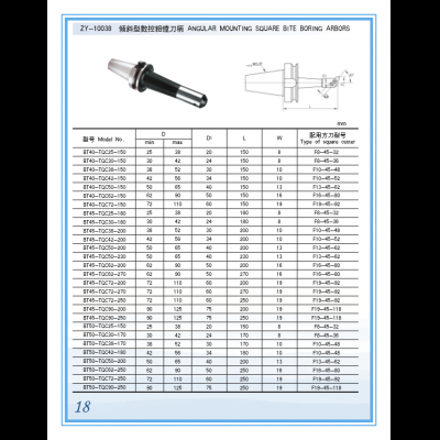 ANFULAR MOUNTING SQUARE BITE BORING ARBOR
